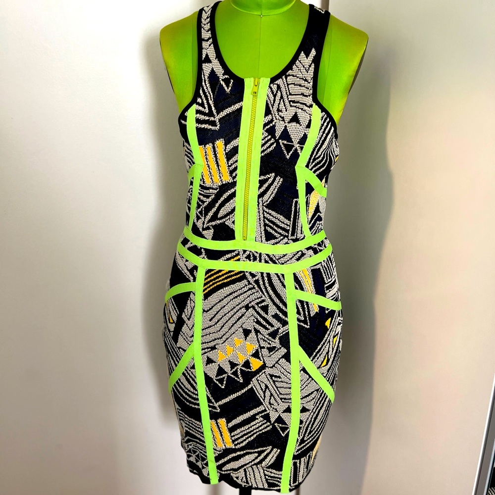 NWT Cut25 midi Bodycon DESIGNER knit dress size L
